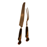 Meat serving cutlery