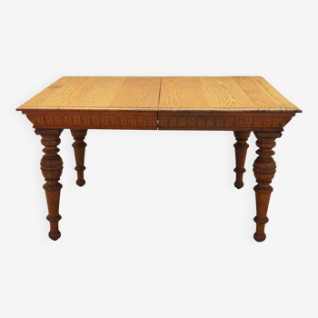 Eclectic oak table, Danish design, 1950s, production: Denmark