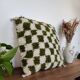 Coussin berbère Damier vert Béni Ouarain