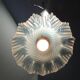 Vintage iridescent blue wavy glass suspension – flower lampshade – years lamp