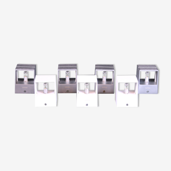 Modern Minimalist Metal Square Sconces by Philips - Set of 7