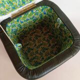Space pouf with storage from the 70