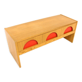 Commode basse scandinave en pin, Suède, 1960