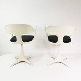 A pair of Space age chairs, Interlubke, designed by Konrad Schafer, Germany, 1960s.