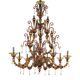 Imperial Venetian Modern Brown "Ca' Rezzonico" With Curls Murano Glass Chan