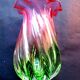 Murano crystal art deco vase
