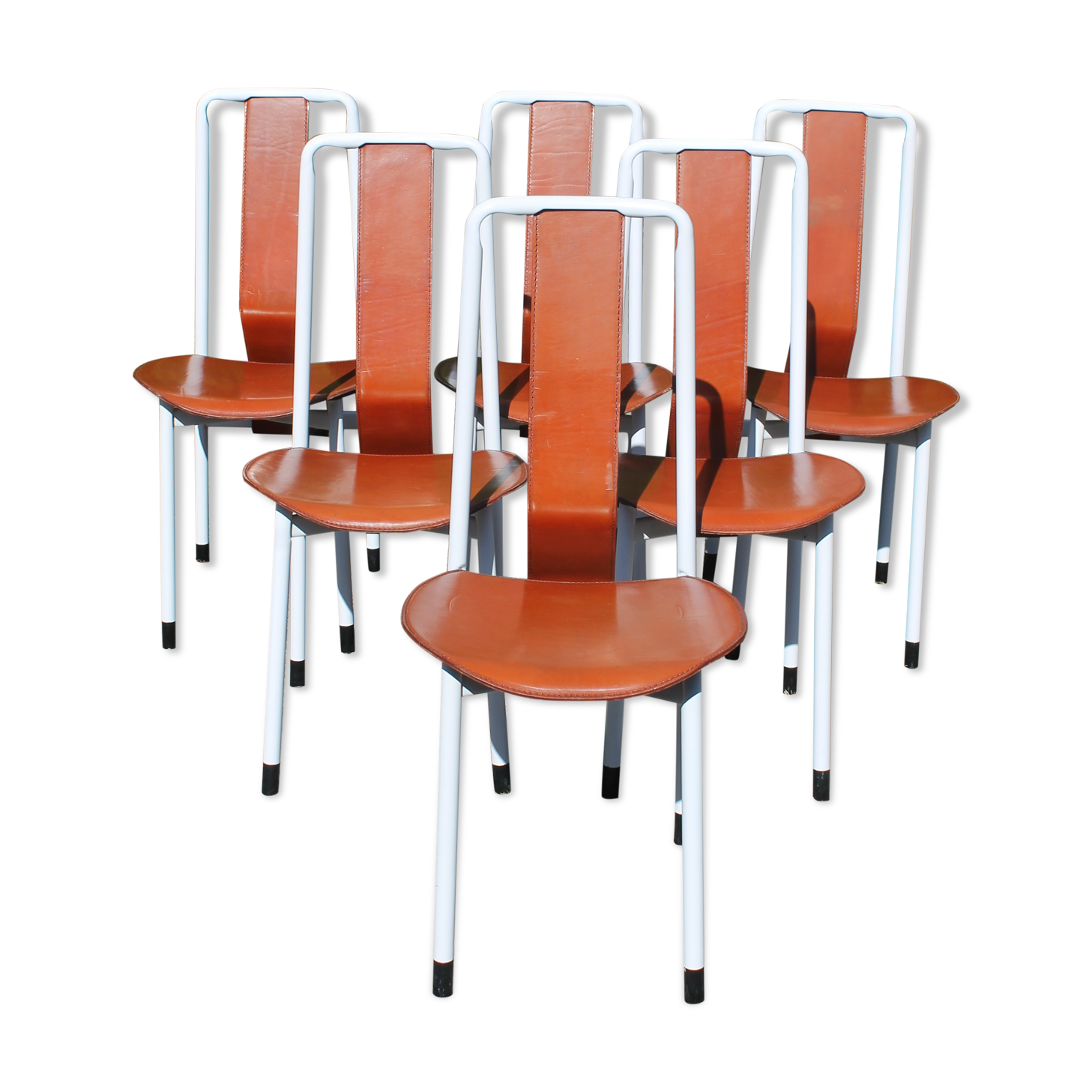 A. Castiglioni Irma serie of 6 chairs for Zanotta