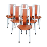 A. Castiglioni Irma serie of 6 chairs for Zanotta