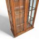 Faux bamboo cabinet by Jonathan Adler / glass layers / 1980s