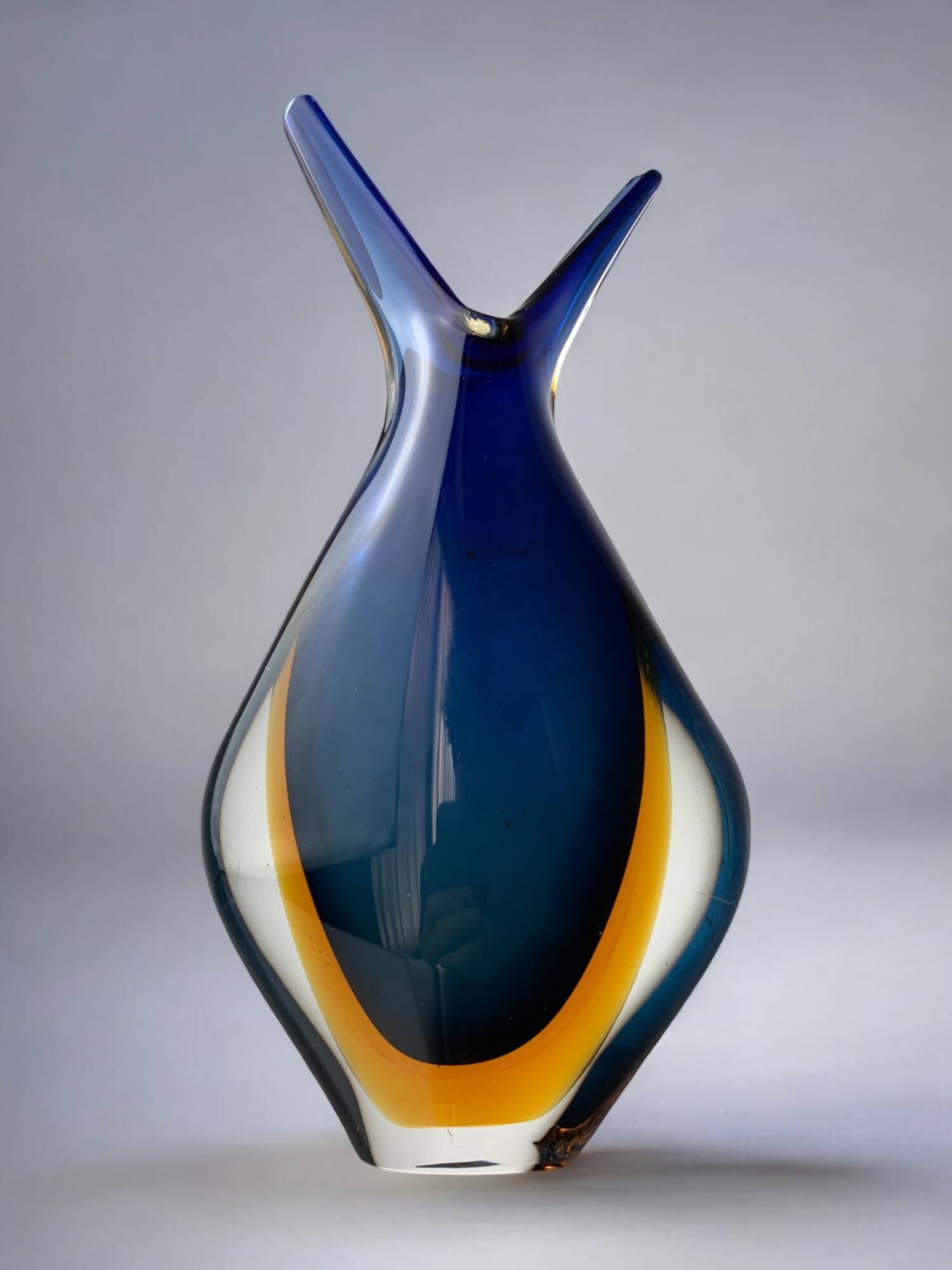 Fish Vase by Flavio Poli, Murano Glass, 1970