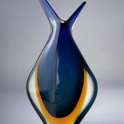 Fish Vase by Flavio Poli, Murano Glass, 1970