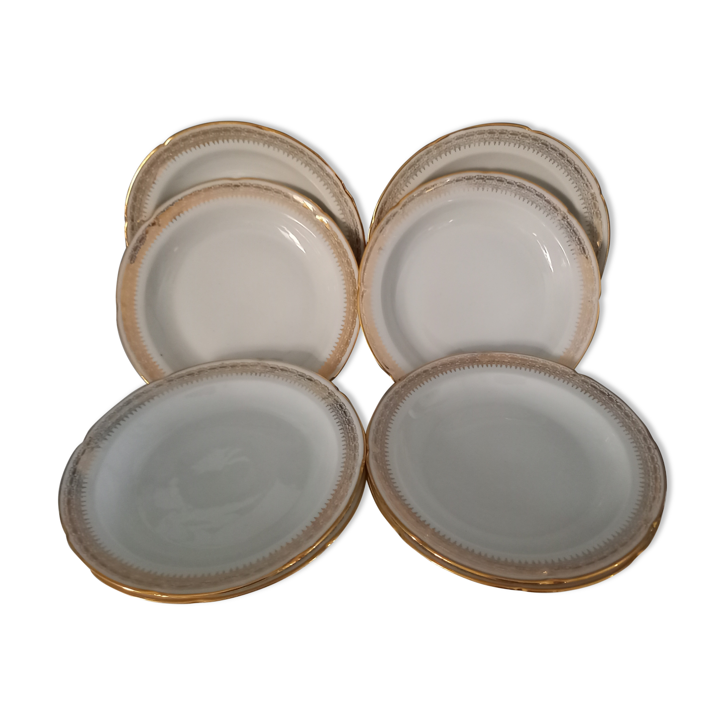 Lot of 8 hollow plates