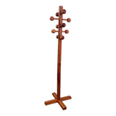 Porte-manteaux moderniste en bois massif - mid. XXème