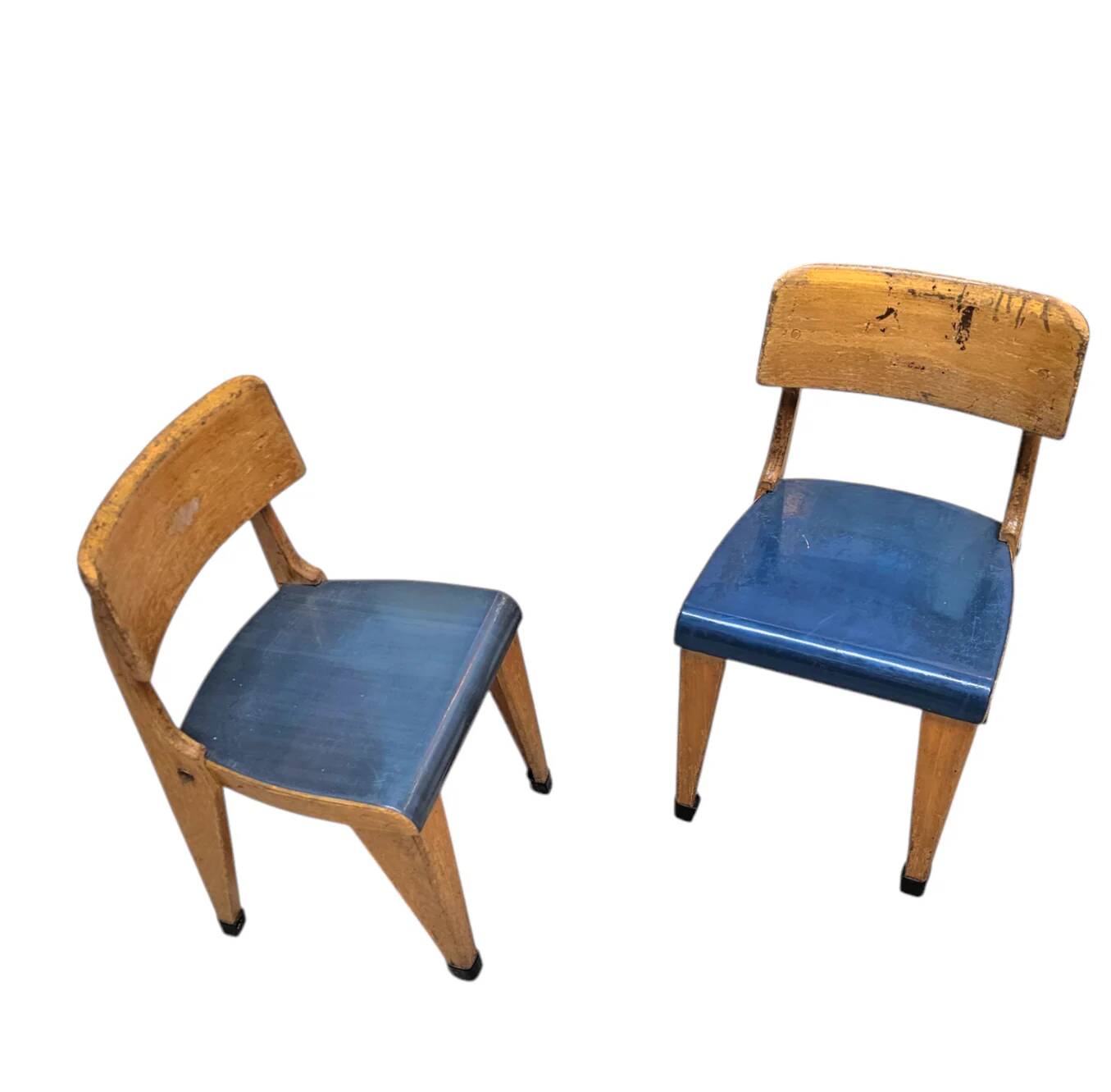 2 x kids chair 1950s, original design Zabo kids chair