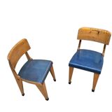 2 x kids chair 1950s, original design Zabo kids chair