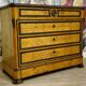Charles X period commode in maple and blackened pear (circa 1820)