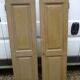 Pair of doors with old green patina