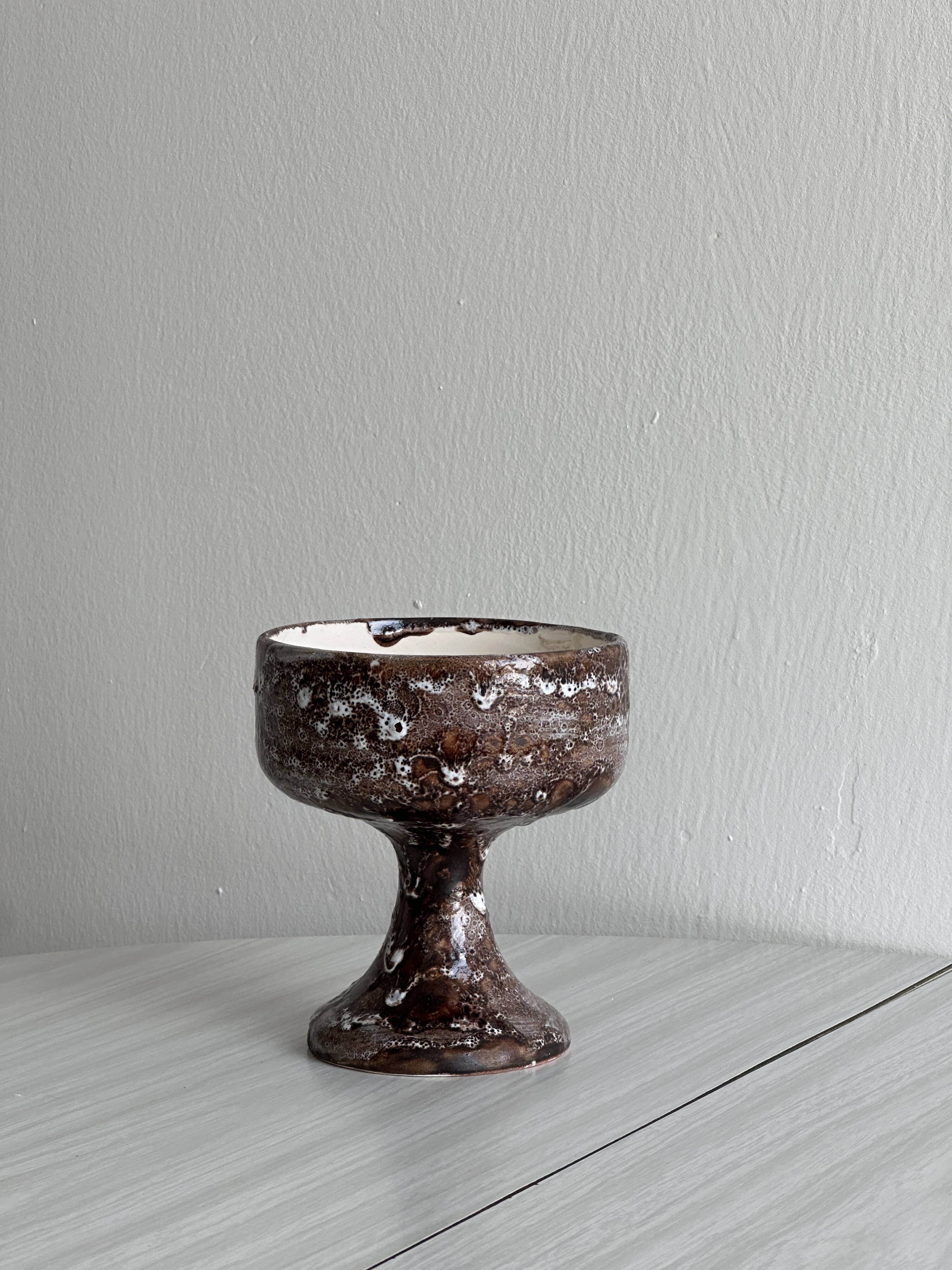 Ceramic footed cup
