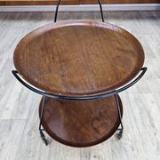 Bar cart, åry fanérprodukter, nybro, teak, sweden, 1960s