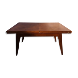 Table à système années 50, plaquée chêne