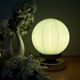 Vintage mint green opaline globe table lamp