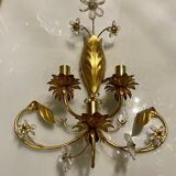 Gilded murano glass sconce
