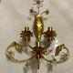 Gilded murano glass sconce