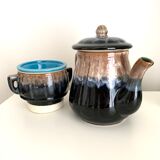 Glazed teapot
