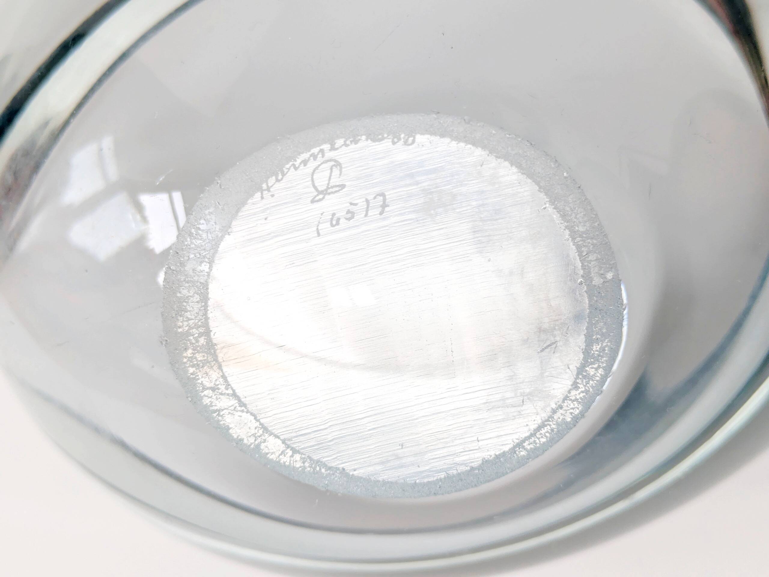 Vide poche en verra AKVA Per Lütken pour Holmegaard Danemark, années 60