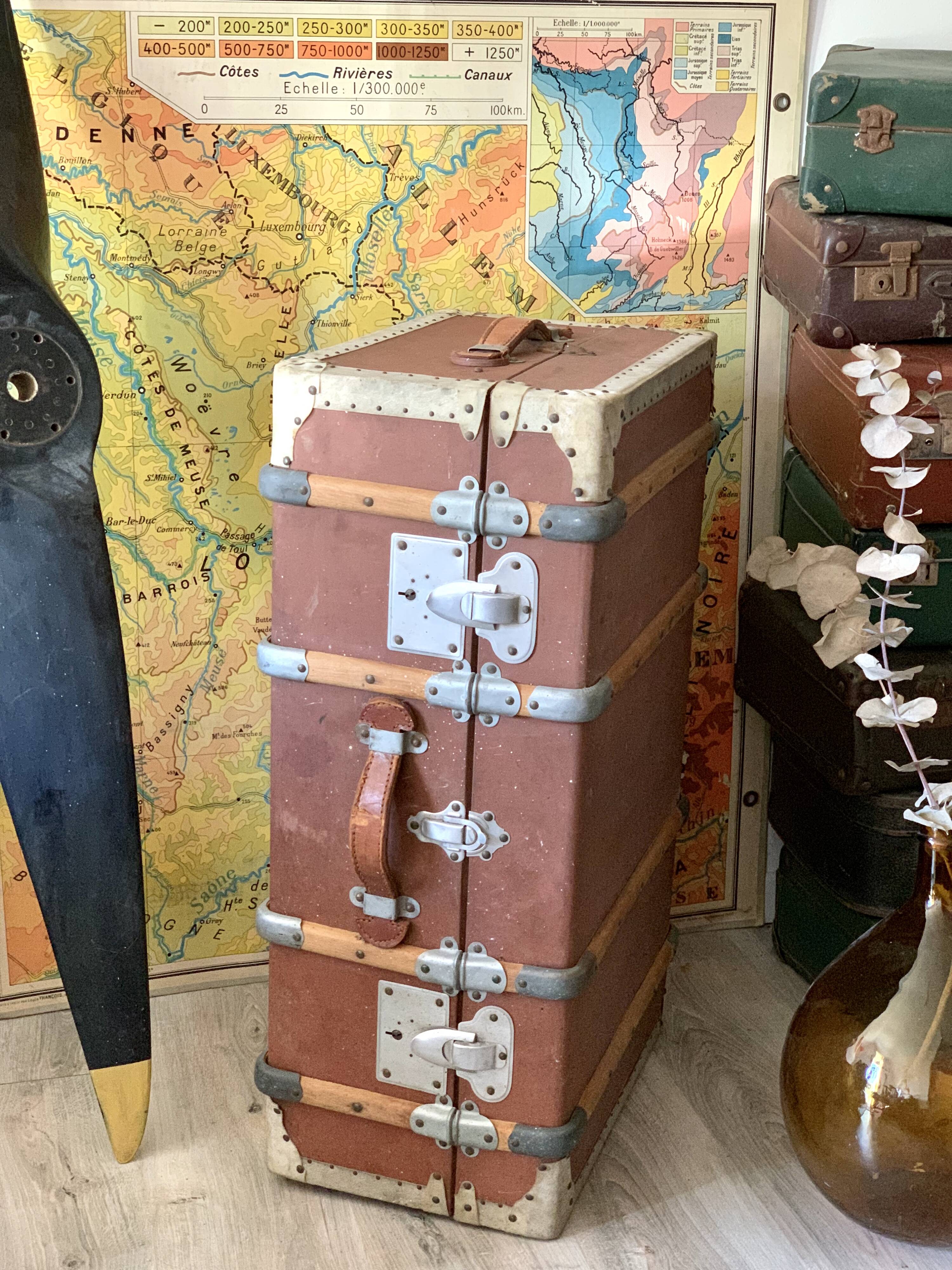 Big vintage travel trunk