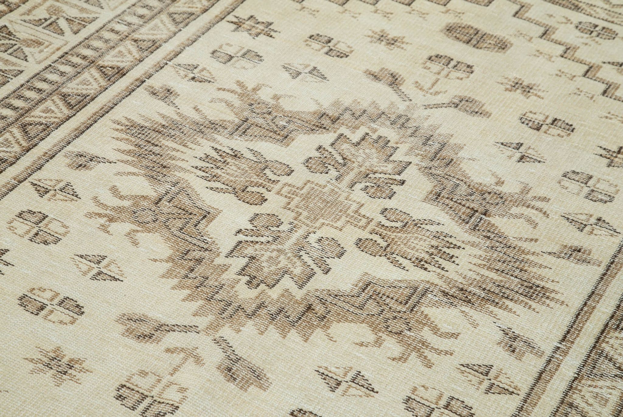 Handwoven Decorative Anatolian Beige Rug 160 cm x 273 cm