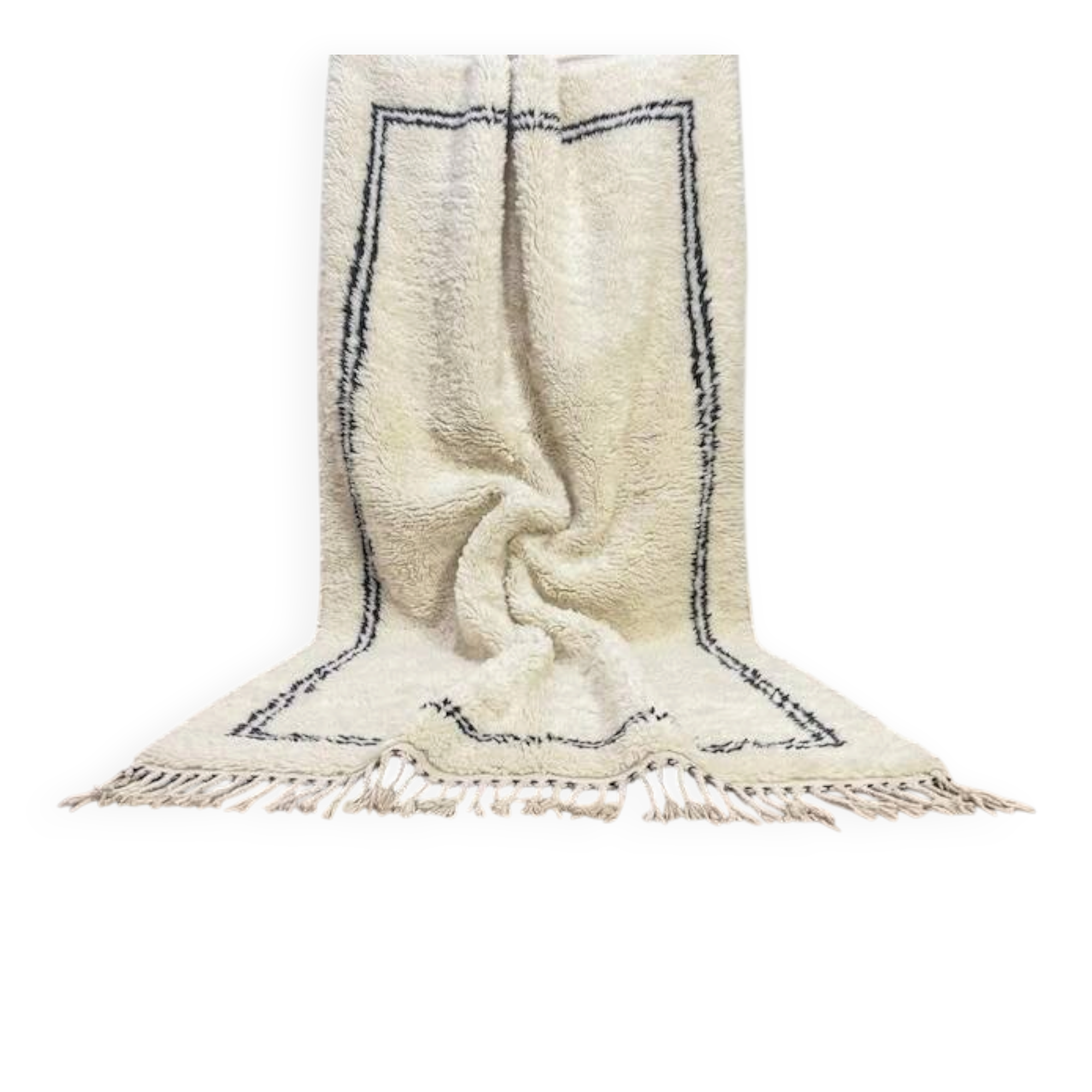Tapis marocain berbère en laine naturelle 250cmx150cm