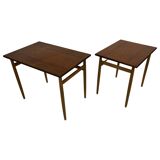 Vintage side tables nesting tables 1960s teak design