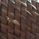 Wicker rattan table lamp