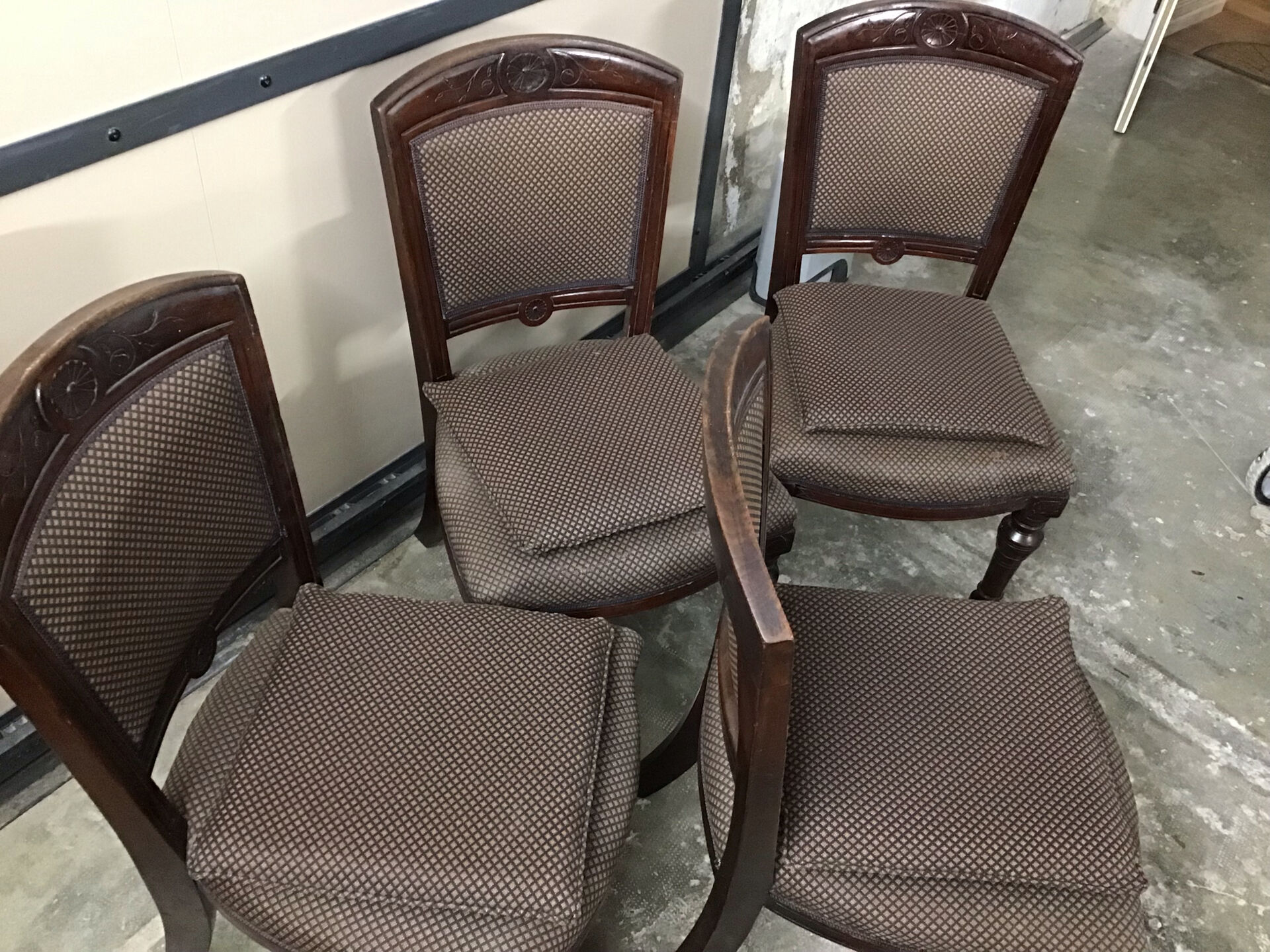 4 chaises acajou