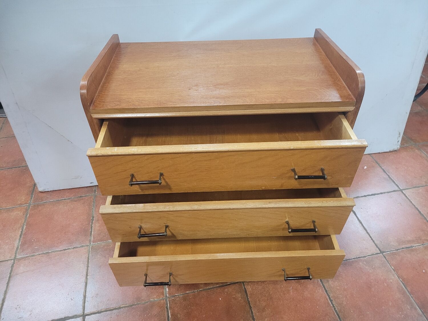 Vintage oak chest of drawers from the 60s