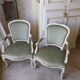 2 fauteuil cabriolet style Louis XV