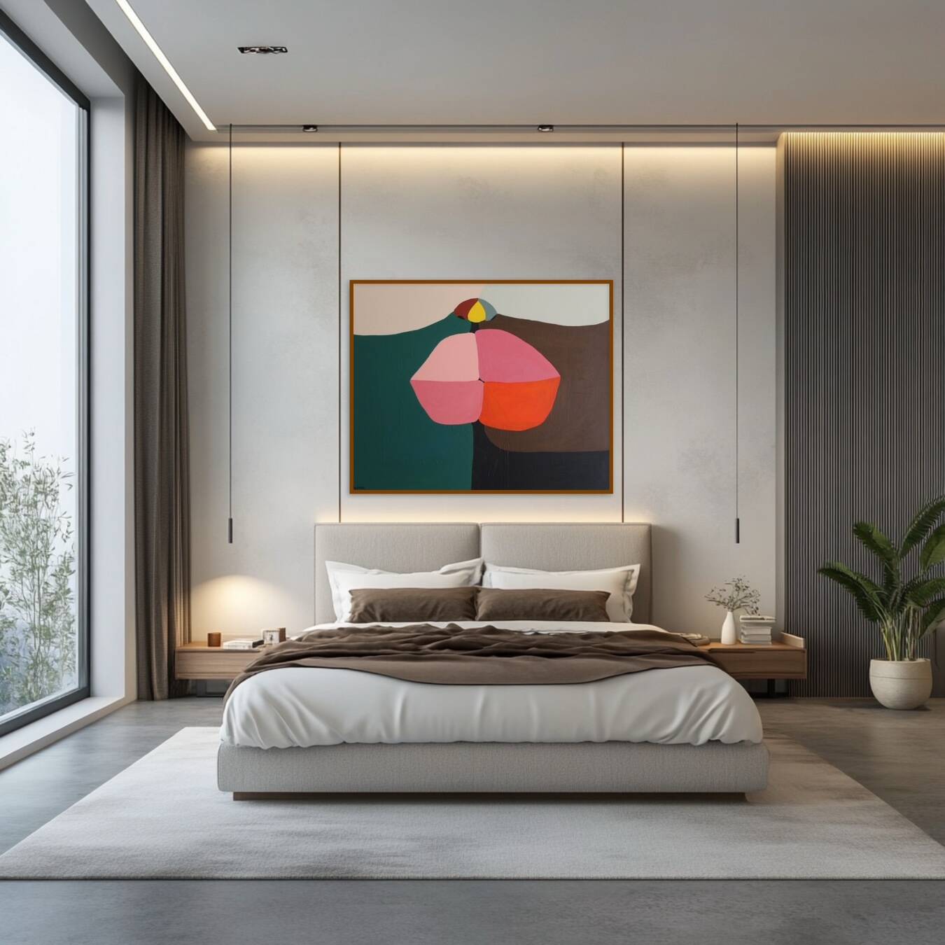 Original figurative canvas "lips" 80x65cm by Bodasca