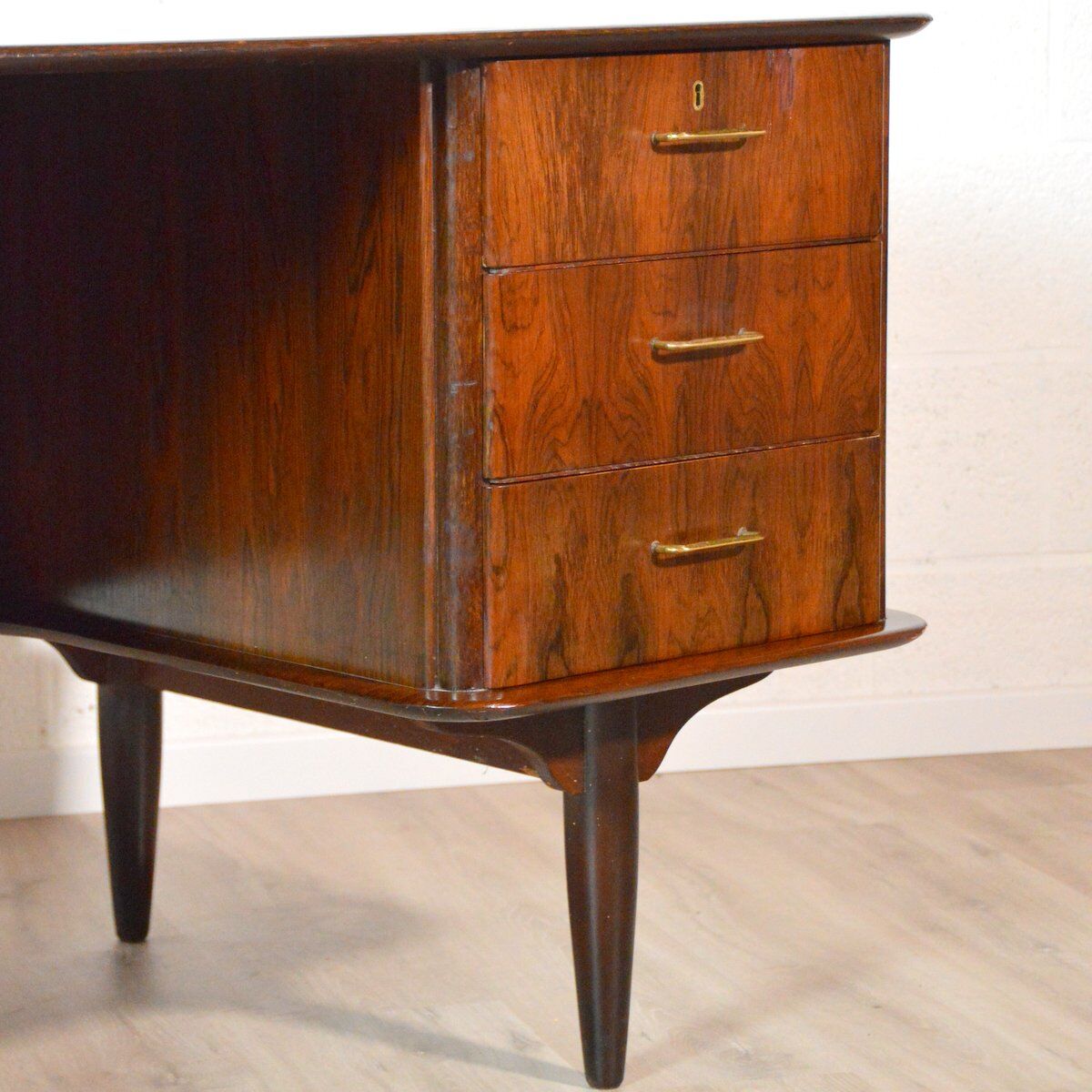 Rosewood desk Denmark vintage 1960s