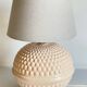 Pale pink ceramic lamp from the 90s