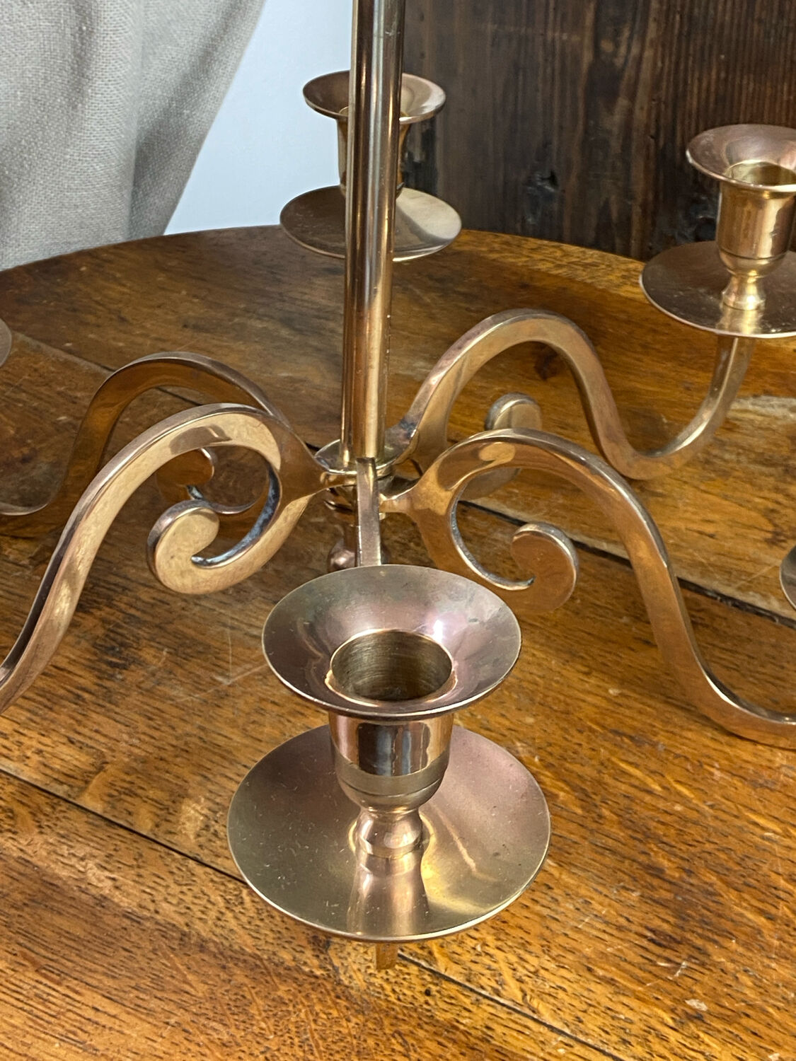 Solid brass chandelier to hang