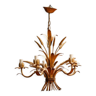 Wheat ear chandelier, 5 fires