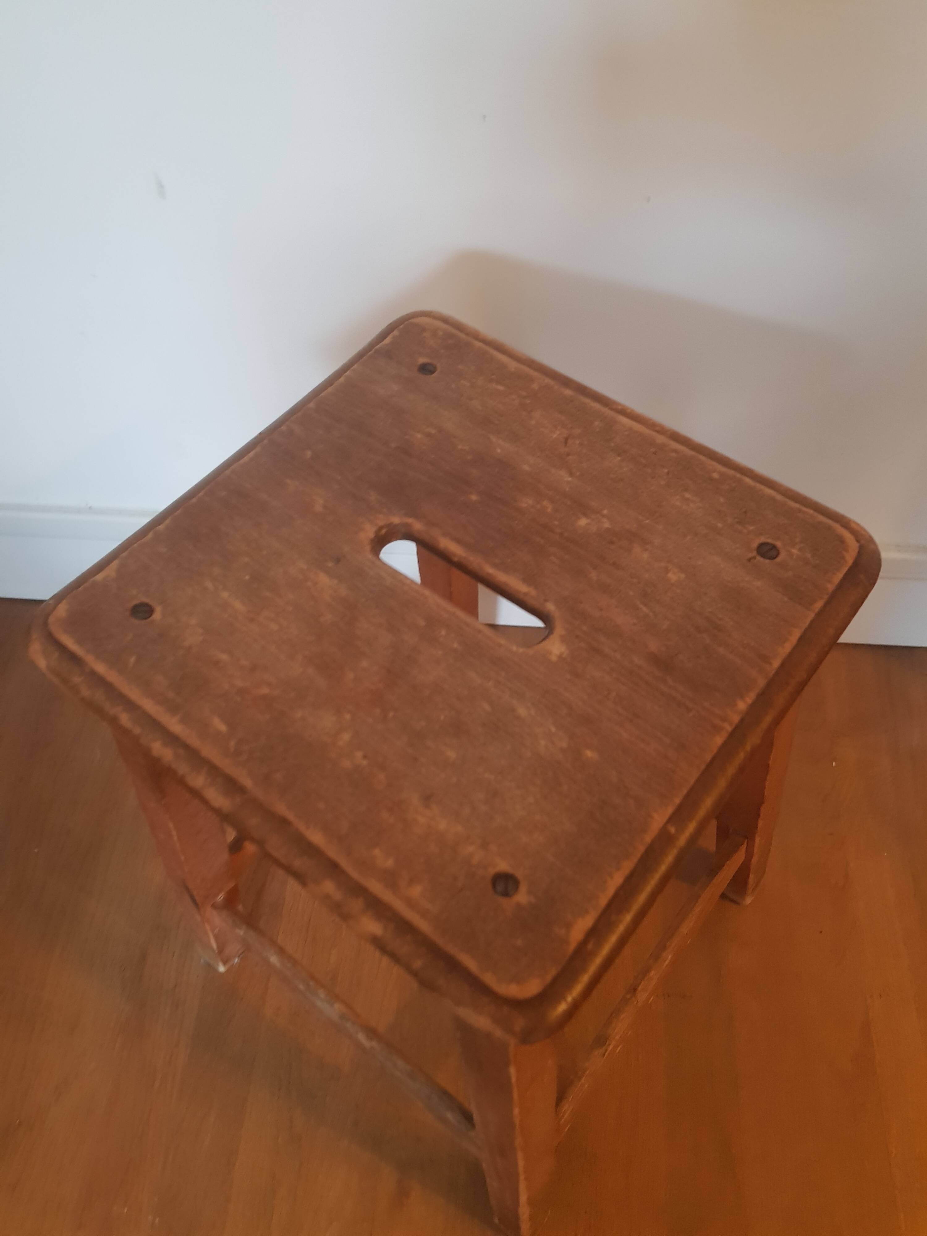 Vintage wooden stool