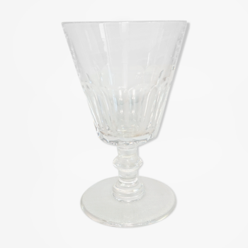 Verre à facettes, collection caton, cristallerie de Saint-Louis.