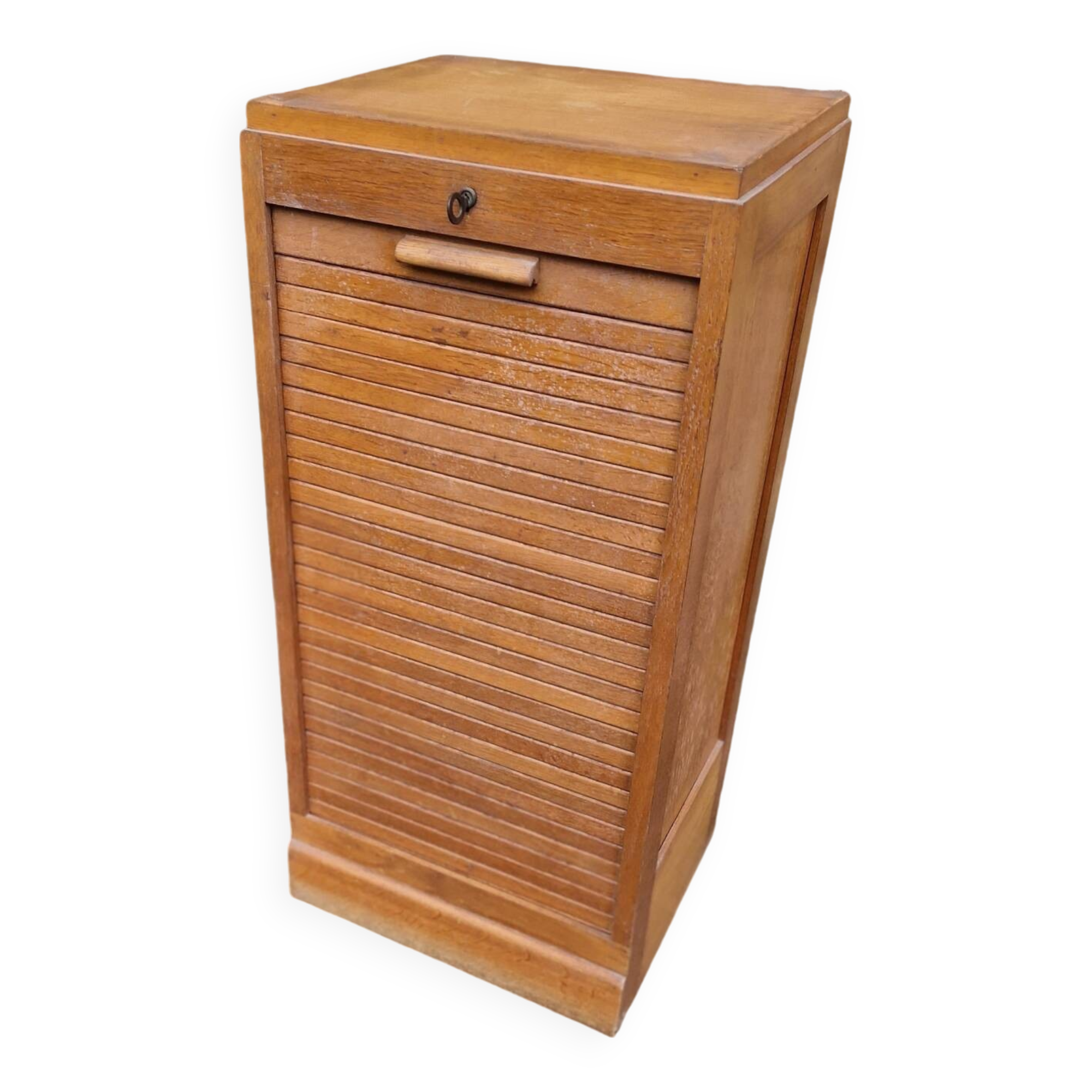 50s/60s curtain filing cabinet
