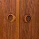 Danish mid century vinyl record cabinet in teak, 1970s