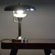 Restored Bauhaus Table Lamp, by Franta Anýž, Nickle-Plated Steel, Czech, 1920s