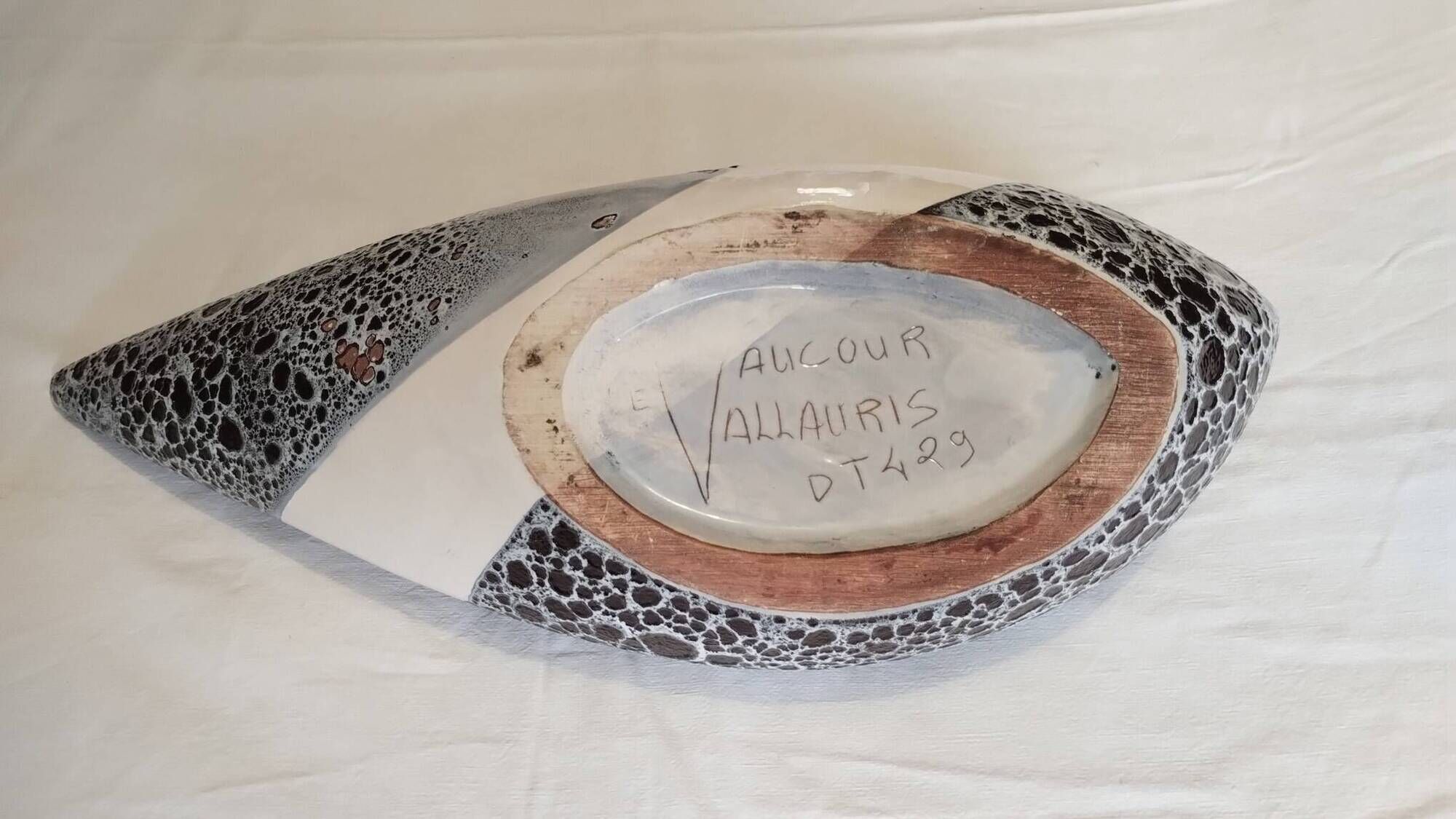 Rare grande coupe Vallauris "Le Vaucour"