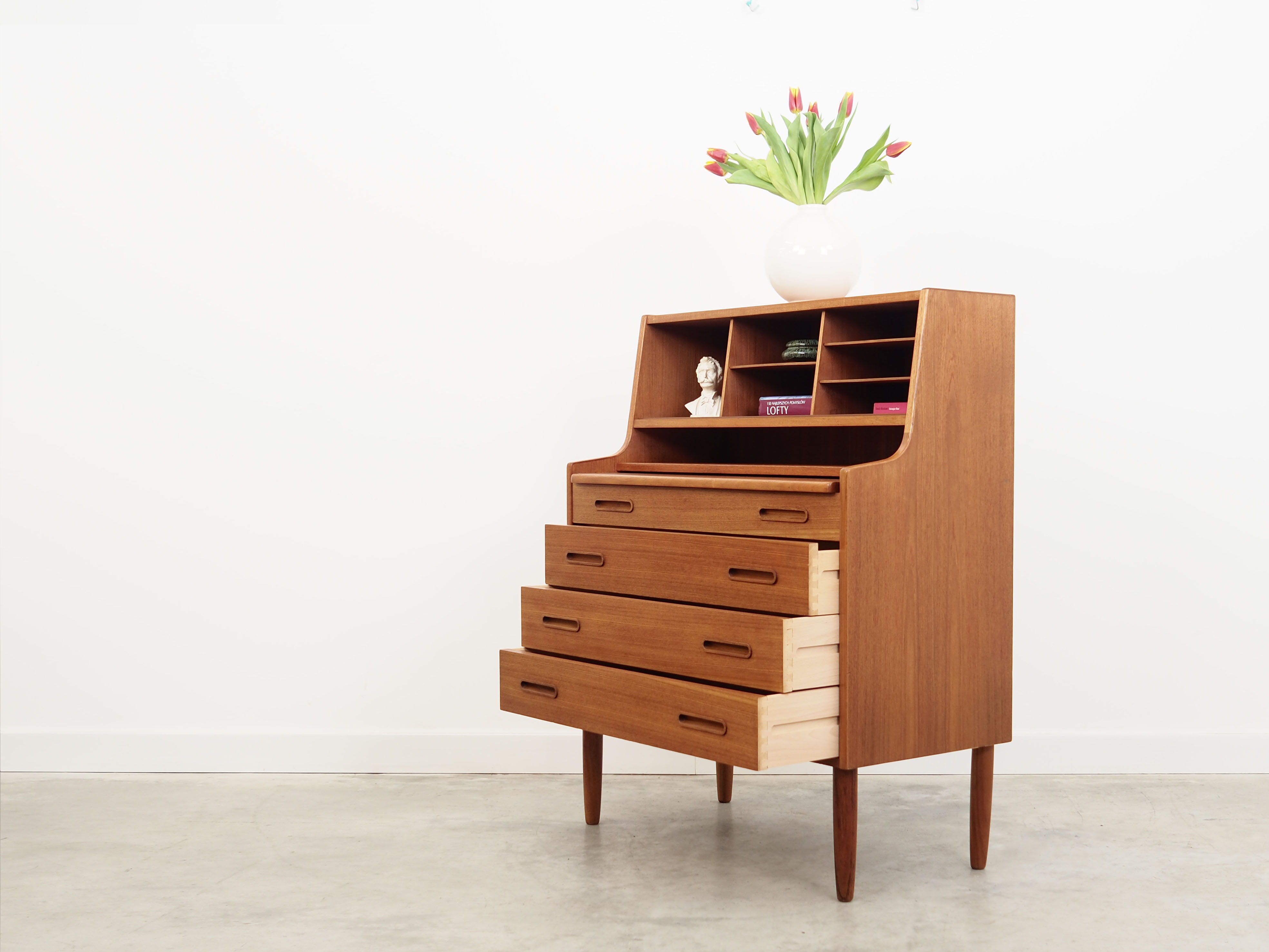 Teak secretary, Danish design, 1960s, production: Denmark