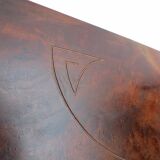 Art Nouveau Secessionist Carved Burr Walnut Wood Wall Hanging 1900